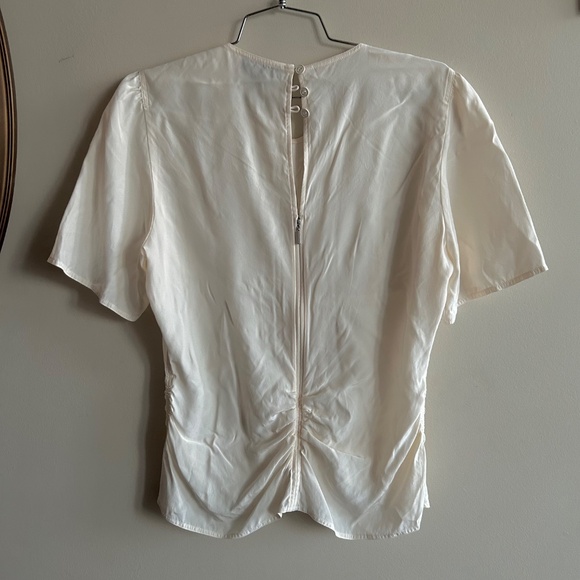 Rag & Bone Maris Charmeuse Silk Tee - Size 8 - Picture 5 of 10